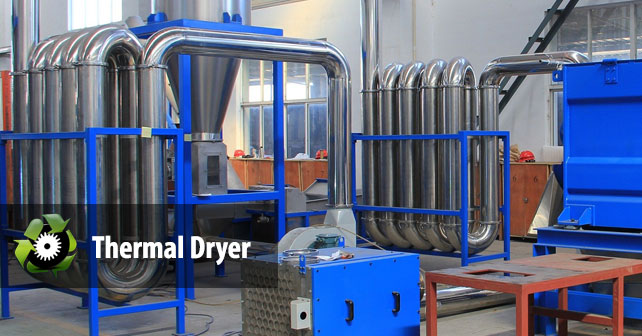 Thermal Dryer Plastic Recycling Machine High Quality Machinery For